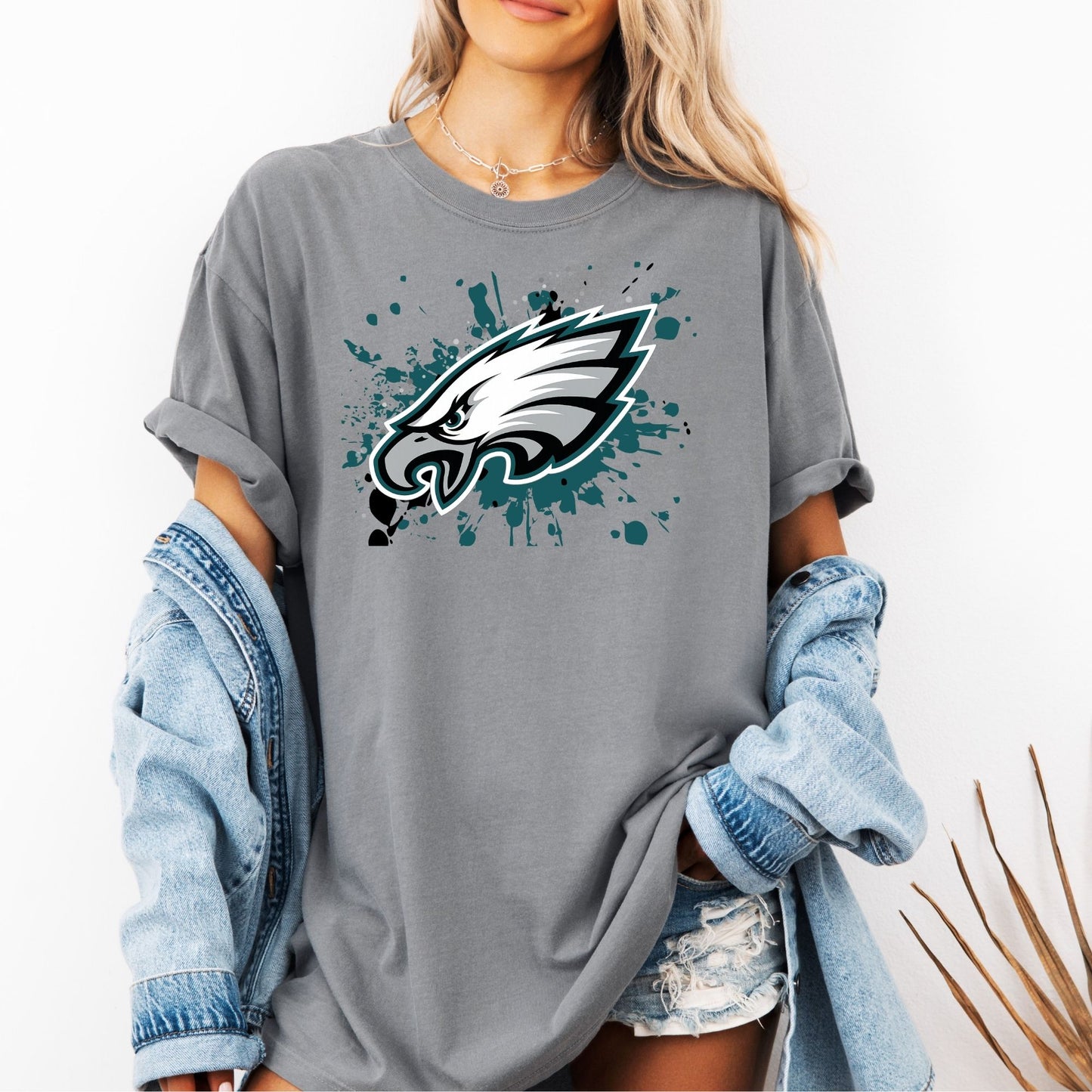 Philadelphia Eagles logo splatter