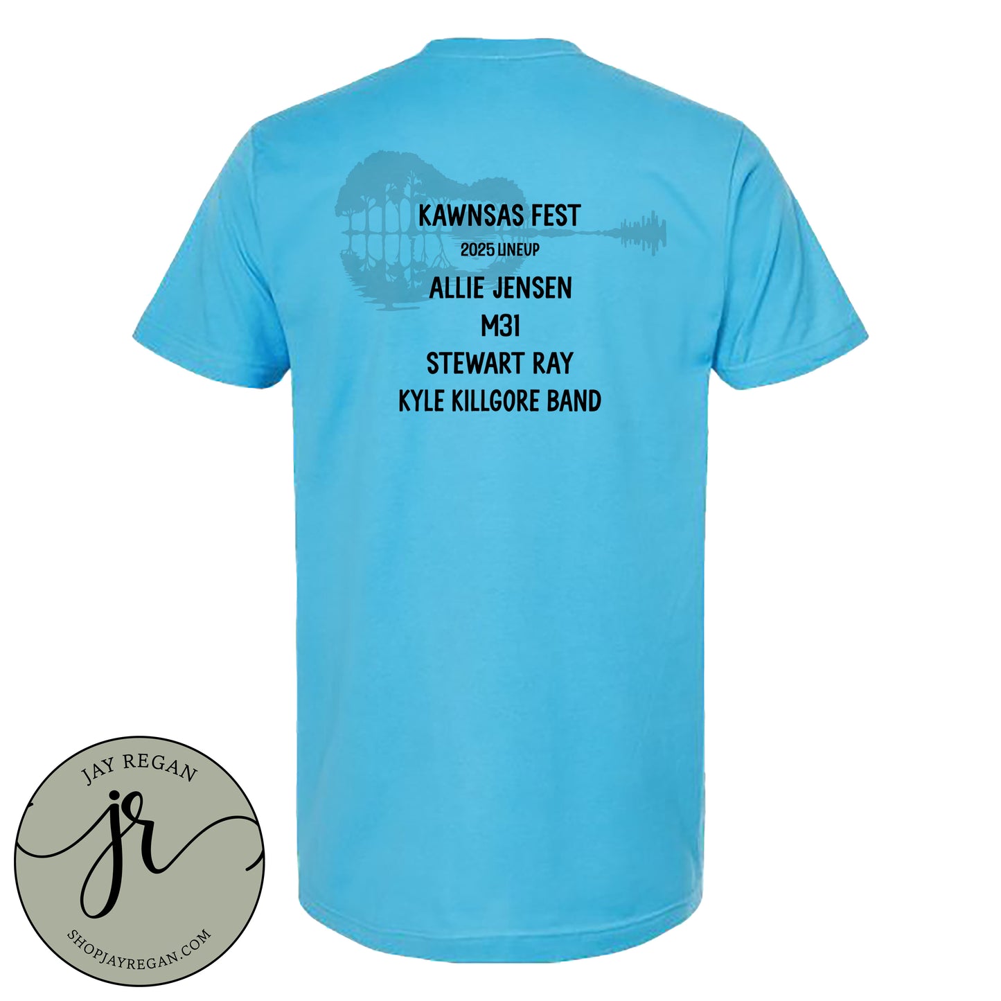 Kawnsas Fest 2025 - Aqua Blue Tee
