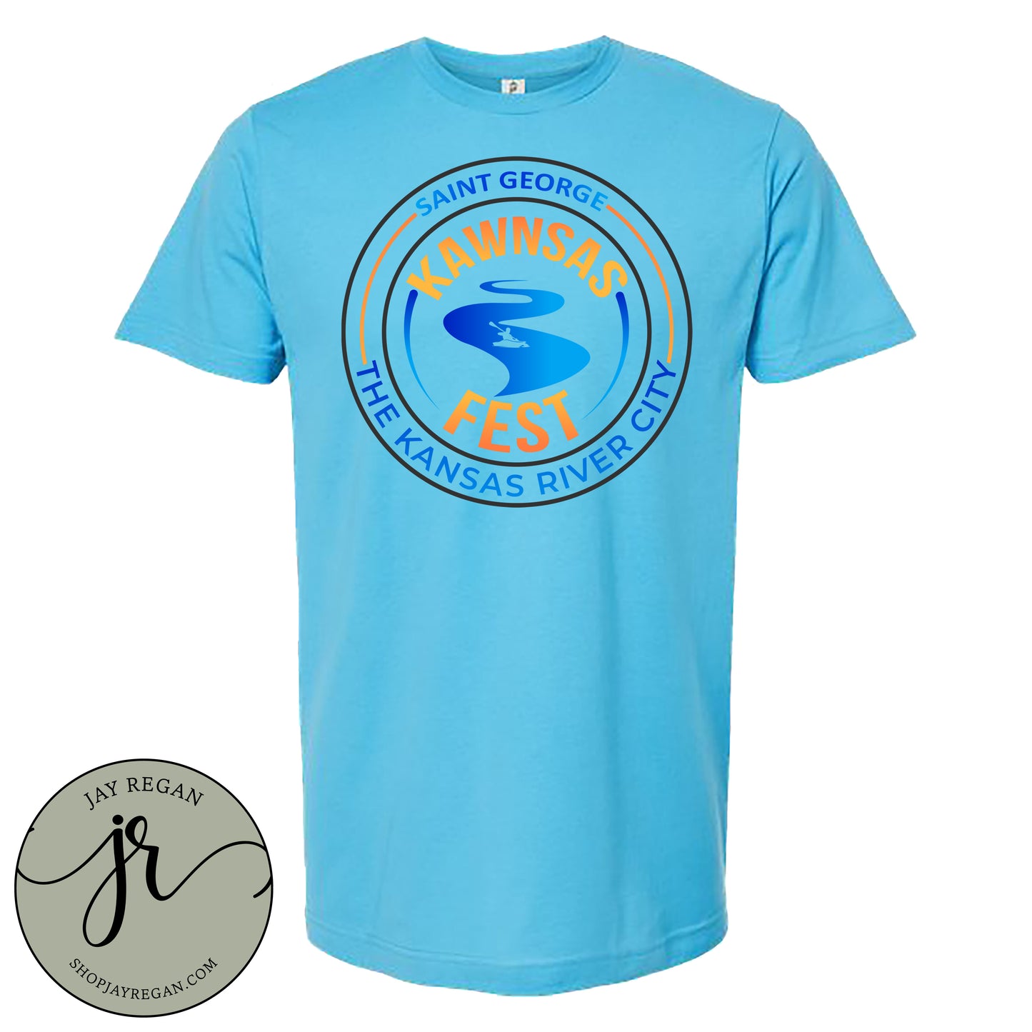 Kawnsas Fest 2025 - Aqua Blue Tee