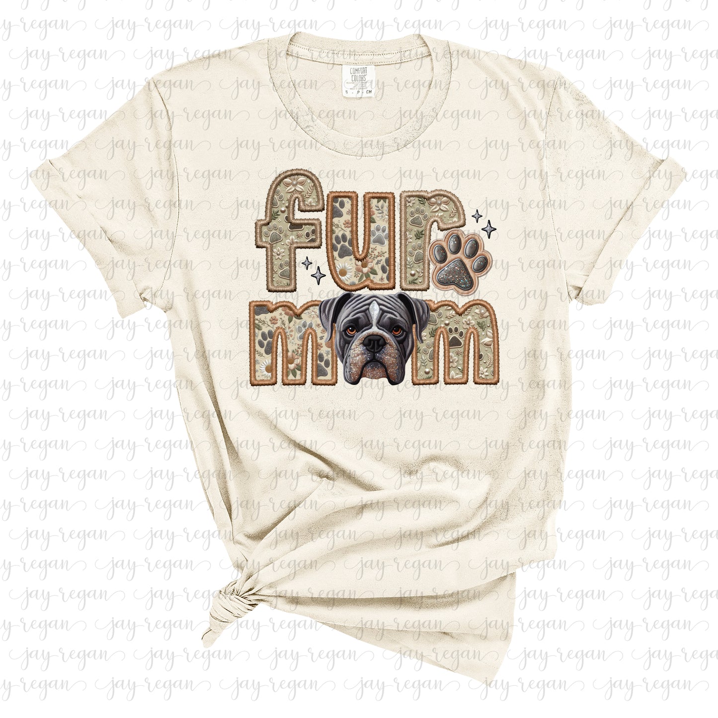 Fur Mom - American Bulldog