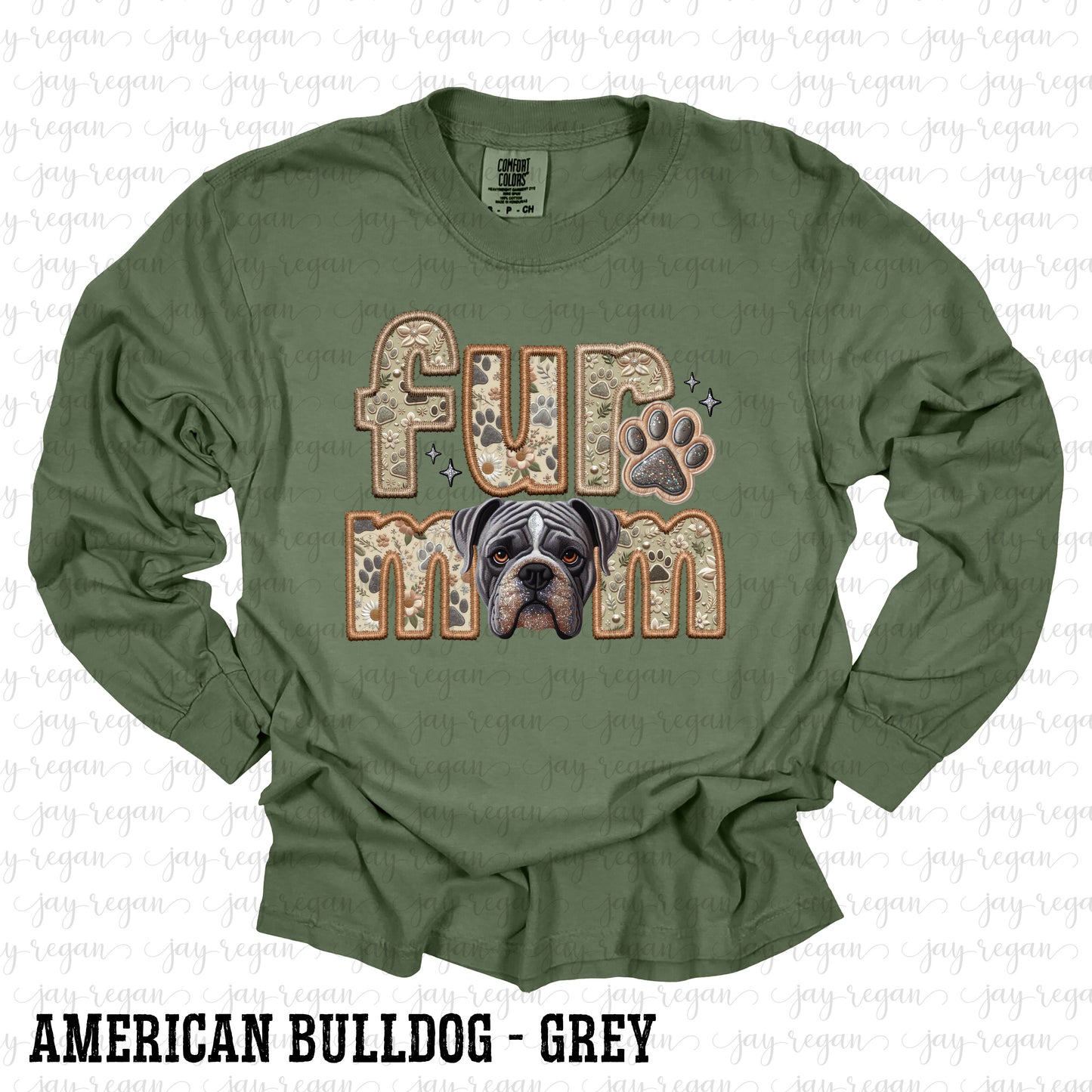 Fur Mom - American Bulldog