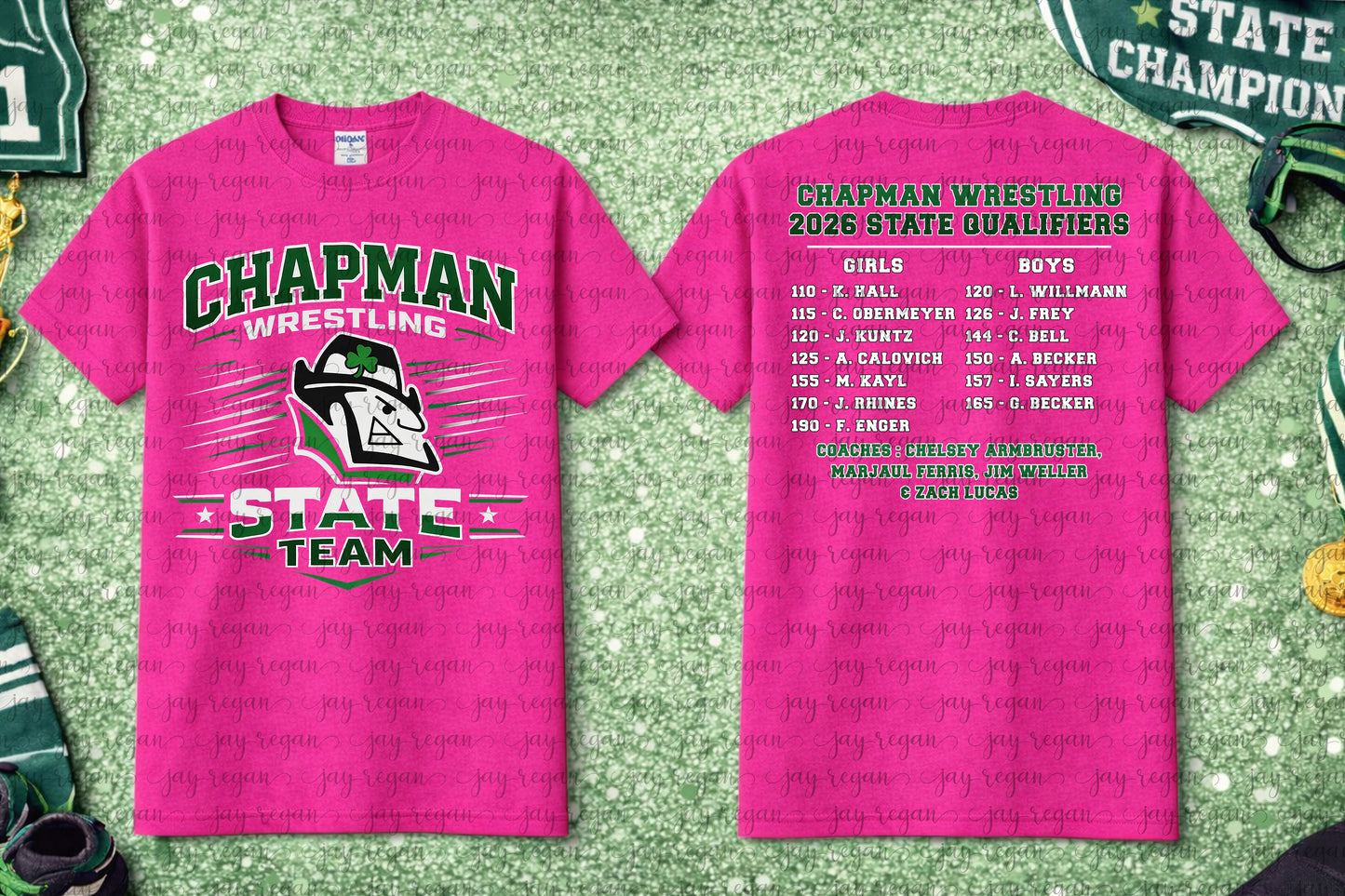 ADULT Chapman State Team T-SHIRT