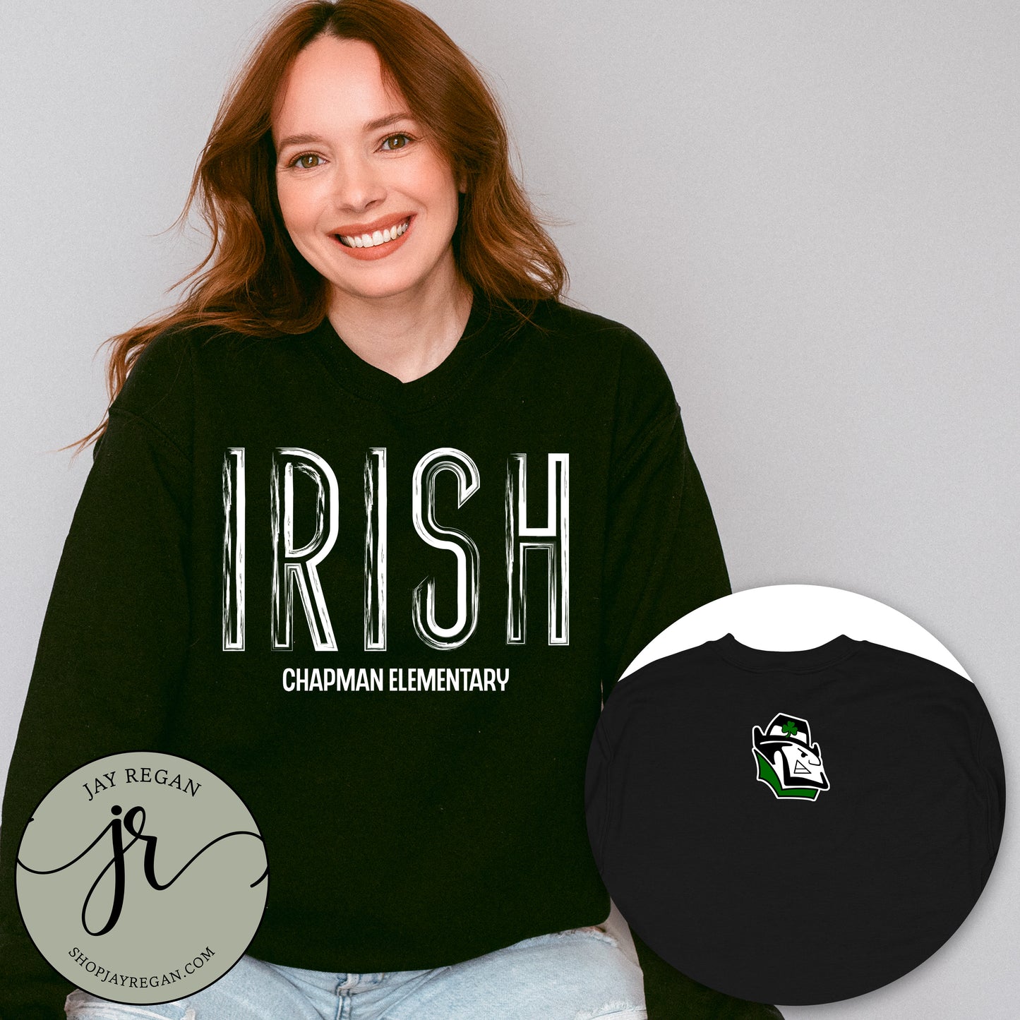 GILDAN Distressed Irish Crewneck