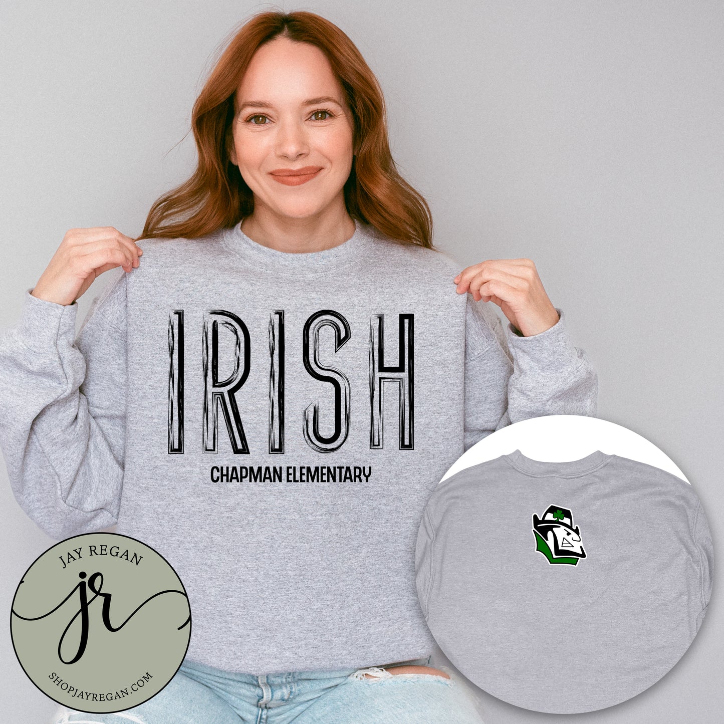 GILDAN Distressed Irish Crewneck