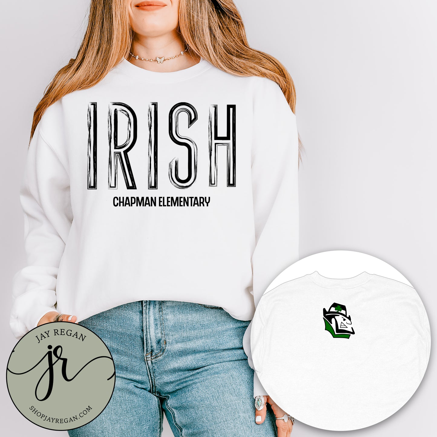 GILDAN Distressed Irish Crewneck