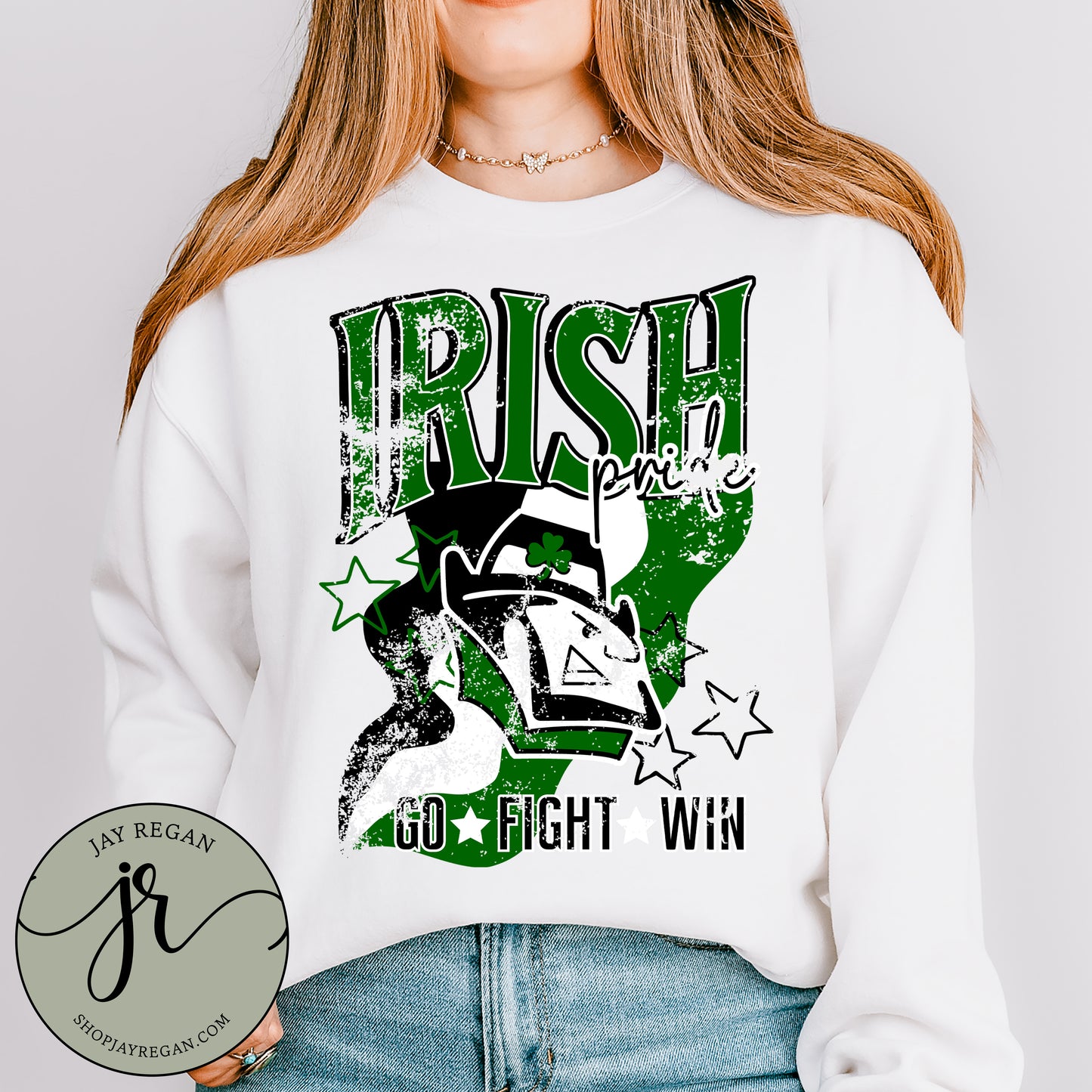 GILDAN Go. Fight. Win. Crewneck