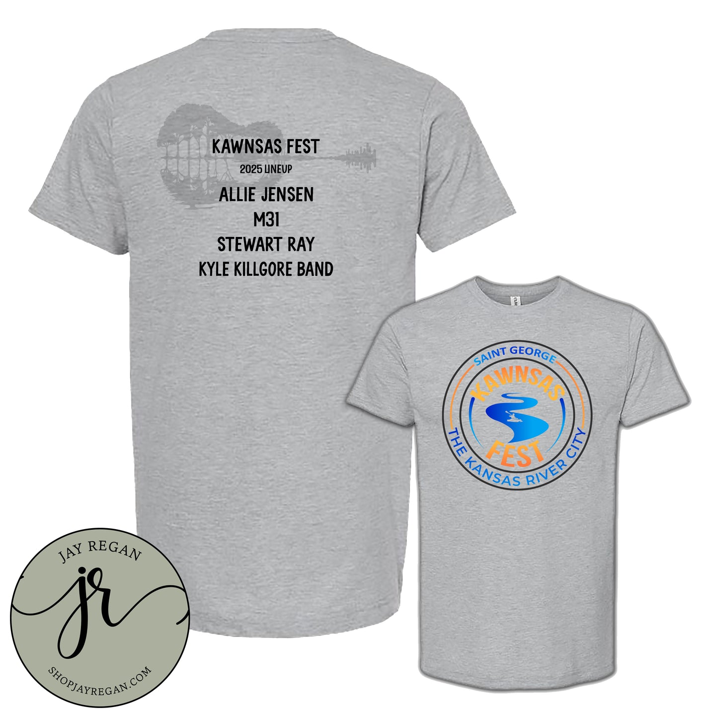 Kawnsas Fest 2025 - Heather Grey Tee