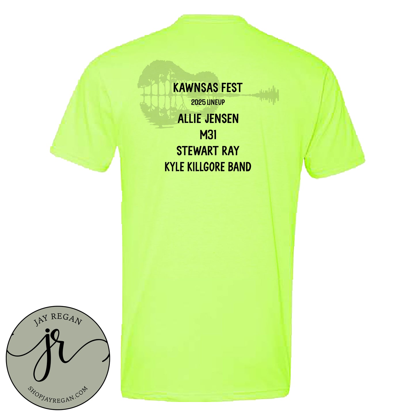 Kawnsas Fest 2025 - Neon Yellow Tee