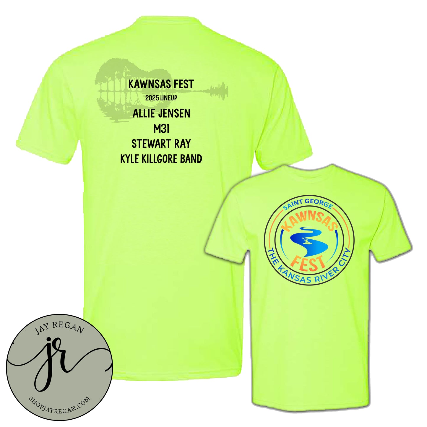 Kawnsas Fest 2025 - Neon Yellow Tee