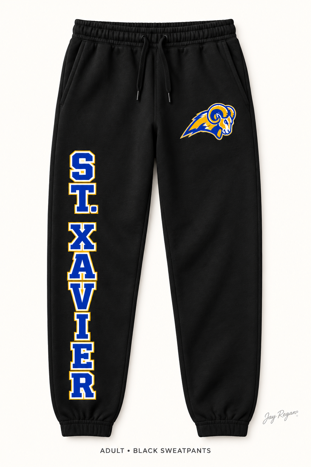 St. Xavier Varsity Leg Sweatpants — Adult Black