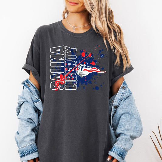 Salina Liberty Paint Splatter logo