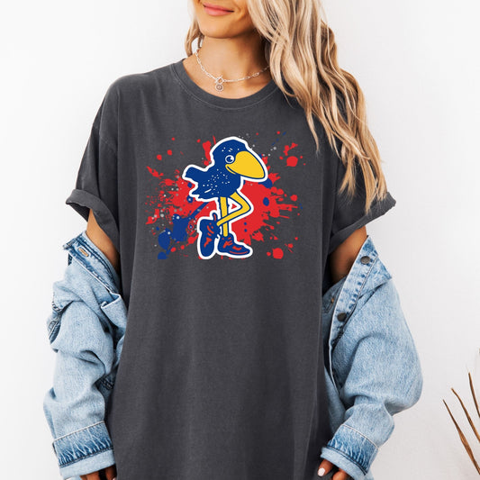 Jayhawks Paint Splatter