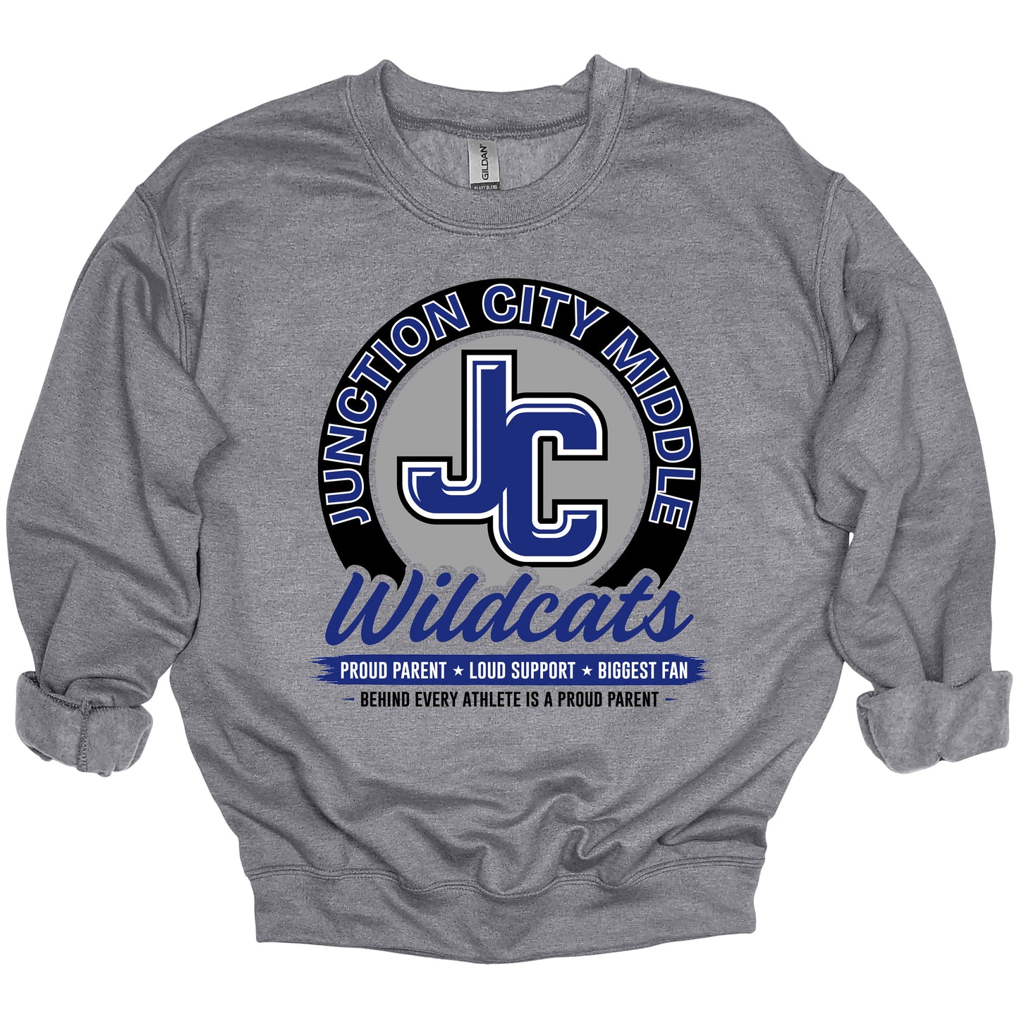 JC Wildcats Proud Parent — Crewneck (JCMS Fundraiser)