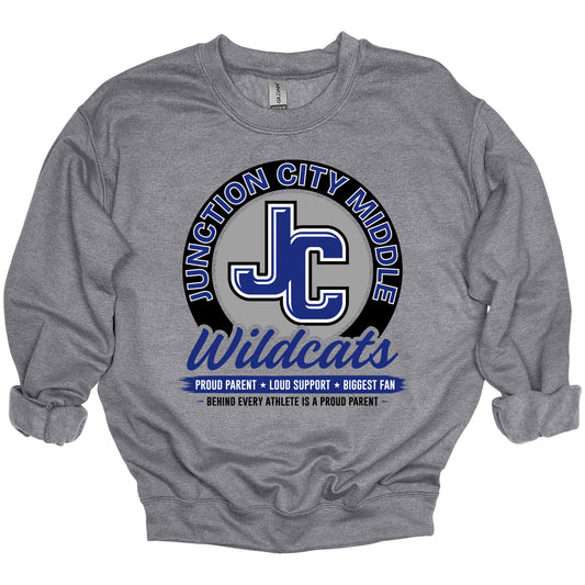JC Wildcats Proud Parent — Crewneck (JCMS Fundraiser)