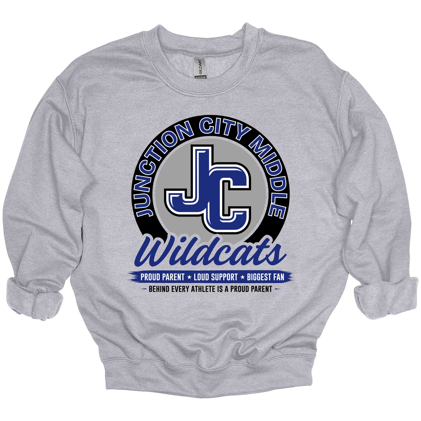JC Wildcats Proud Parent — Crewneck (JCMS Fundraiser)