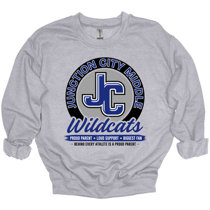 JC Wildcats Proud Parent — Crewneck (JCMS Fundraiser)
