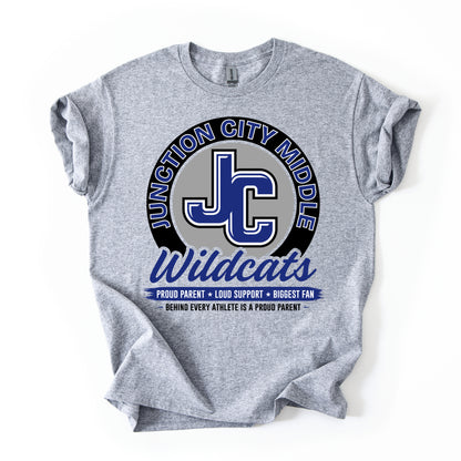 JC Wildcats Proud Parent — T-Shirt (JCMS Fundraiser)