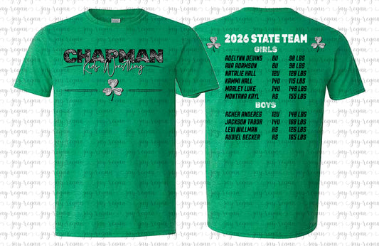 ADULT/YOUTH Chapman State Team T-SHIRT
