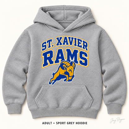 Classic Arch Hoodie — Adult Sport Grey