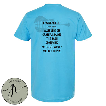 Kawnsas Fest 2024 - Aqua Blue Tee