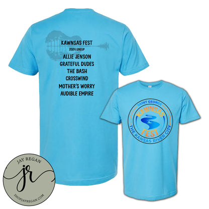 Kawnsas Fest 2024 - Aqua Blue Tee