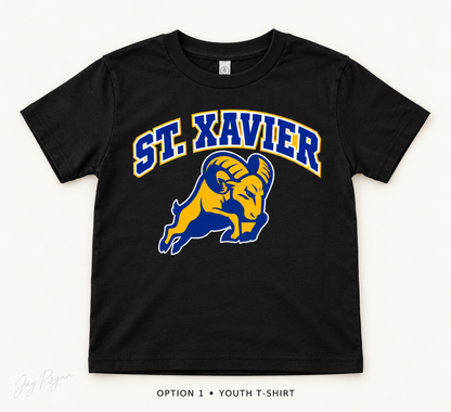 St. Xavier Arch T-Shirt — Youth Black
