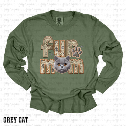 Fur Mom - Grey Cat