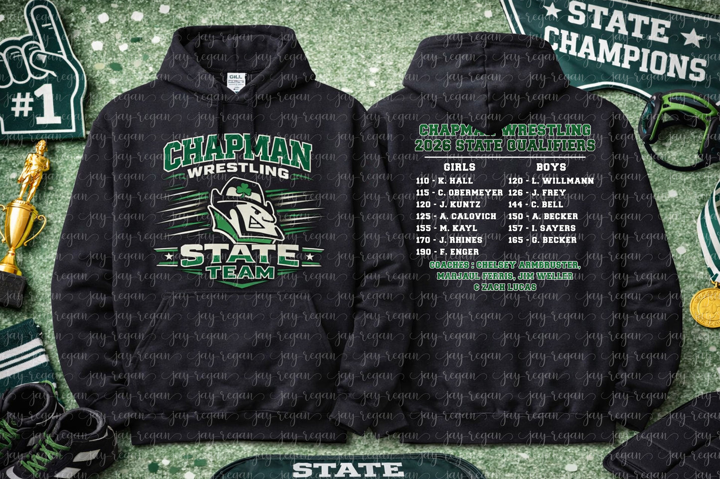 ADULT Chapman State Team HOODIE