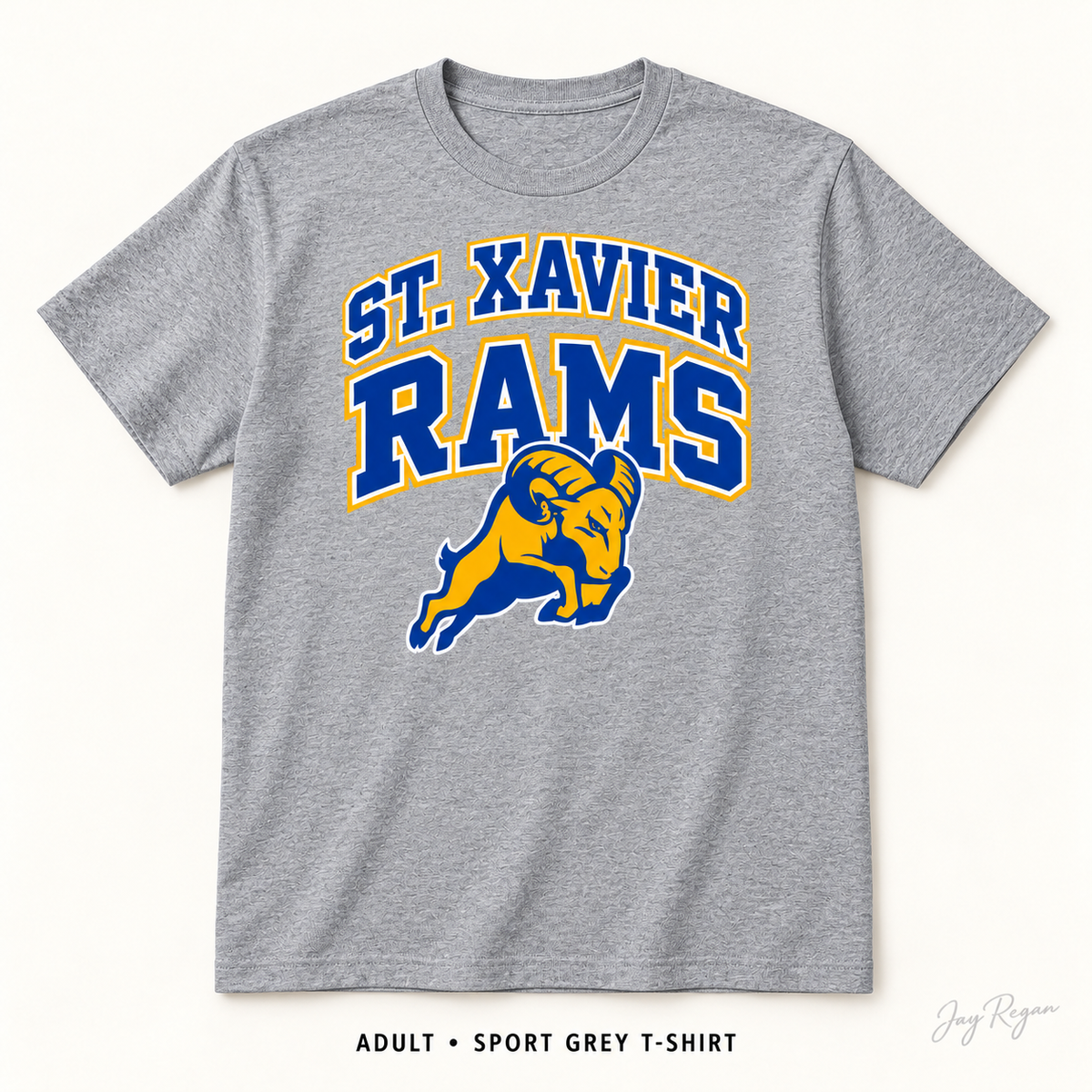 Classic Arch T-Shirt — Adult Sport Grey
