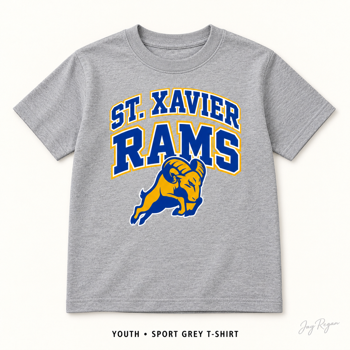 Classic Arch T-Shirt — Youth Sport Grey