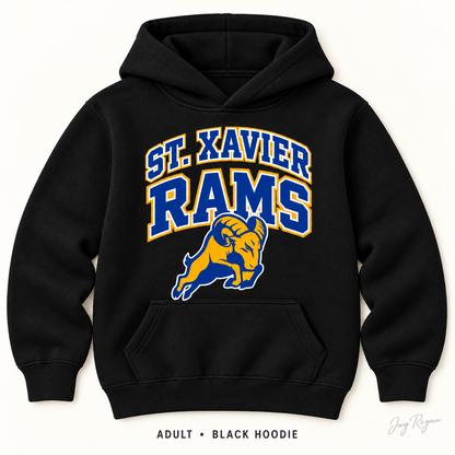 Classic Arch Hoodie — Adult Black