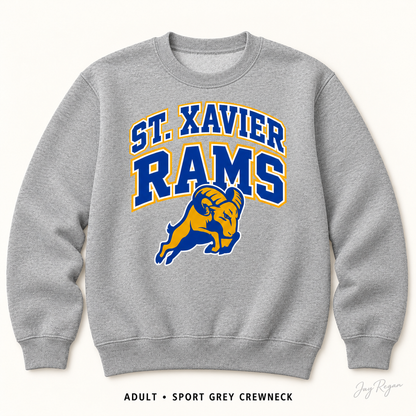 Classic Arch Crewneck — Adult Sport Grey