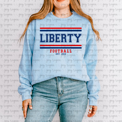 ADULT Liberty Football Stripes