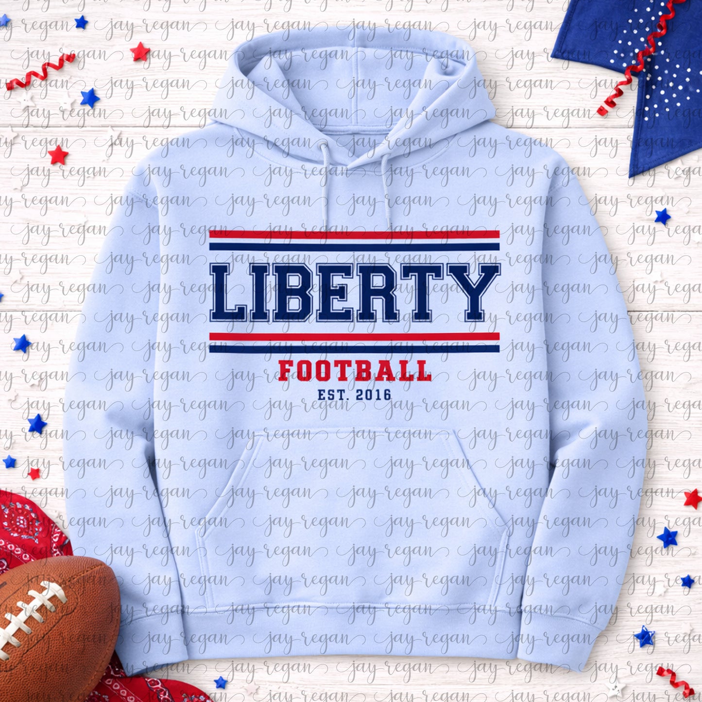 ADULT Liberty Football Stripes