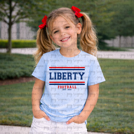 YOUTH/TODDLER Liberty Football Stripes