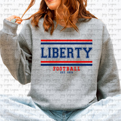 ADULT Liberty Football Stripes
