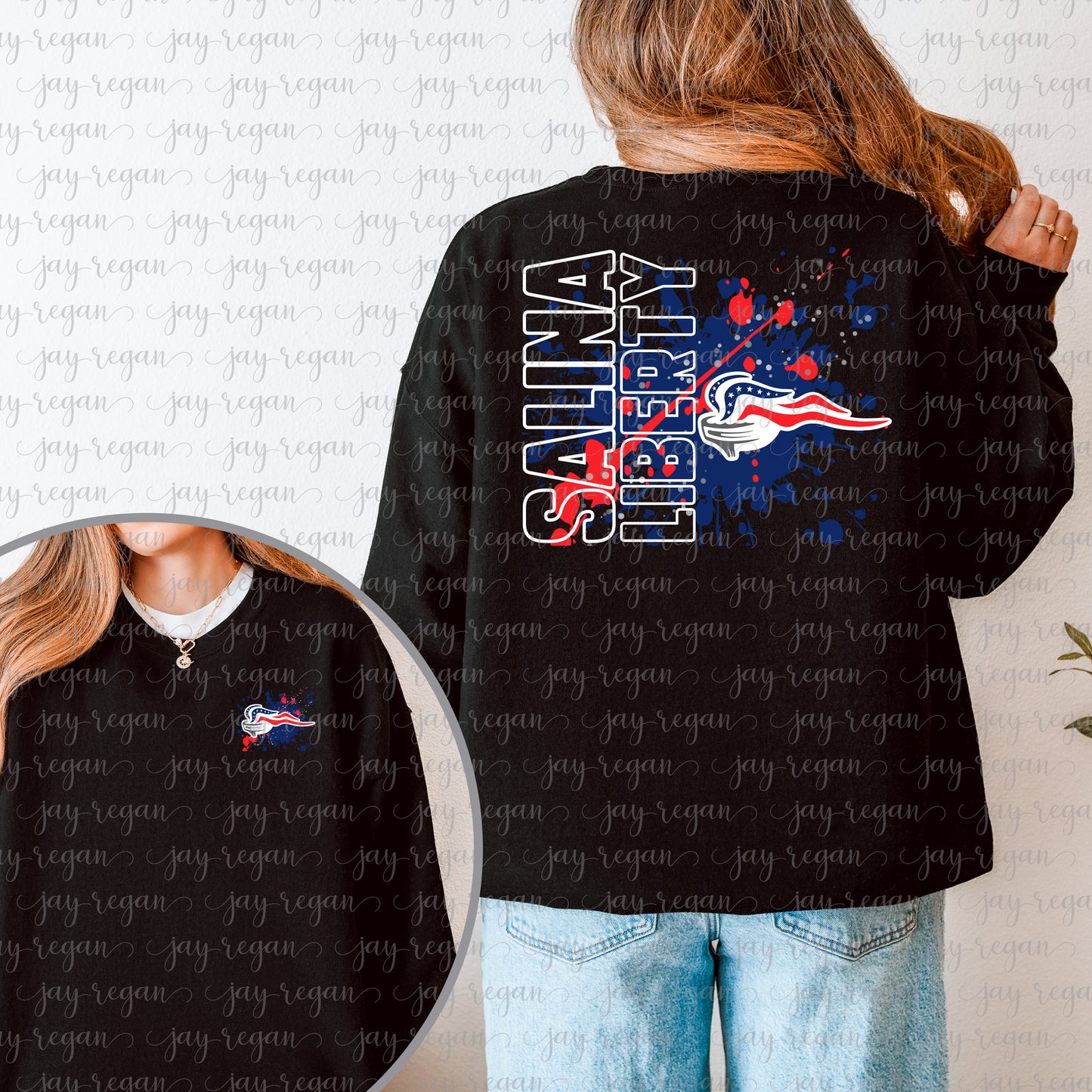 ADULT Liberty Paint Splatter