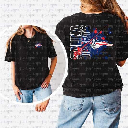 ADULT Liberty Paint Splatter