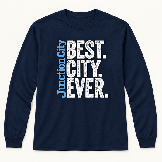 Junction City Best City Ever Long Sleeve — Navy