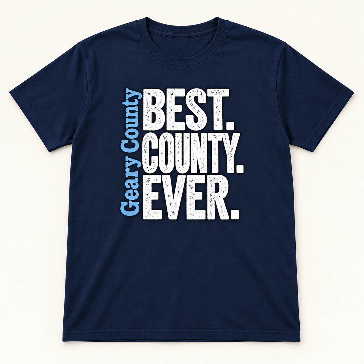 Geary County Best County Ever T-Shirt — Navy