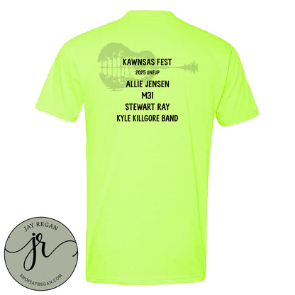 Kawnsas Fest 2025 - Neon Yellow Tee