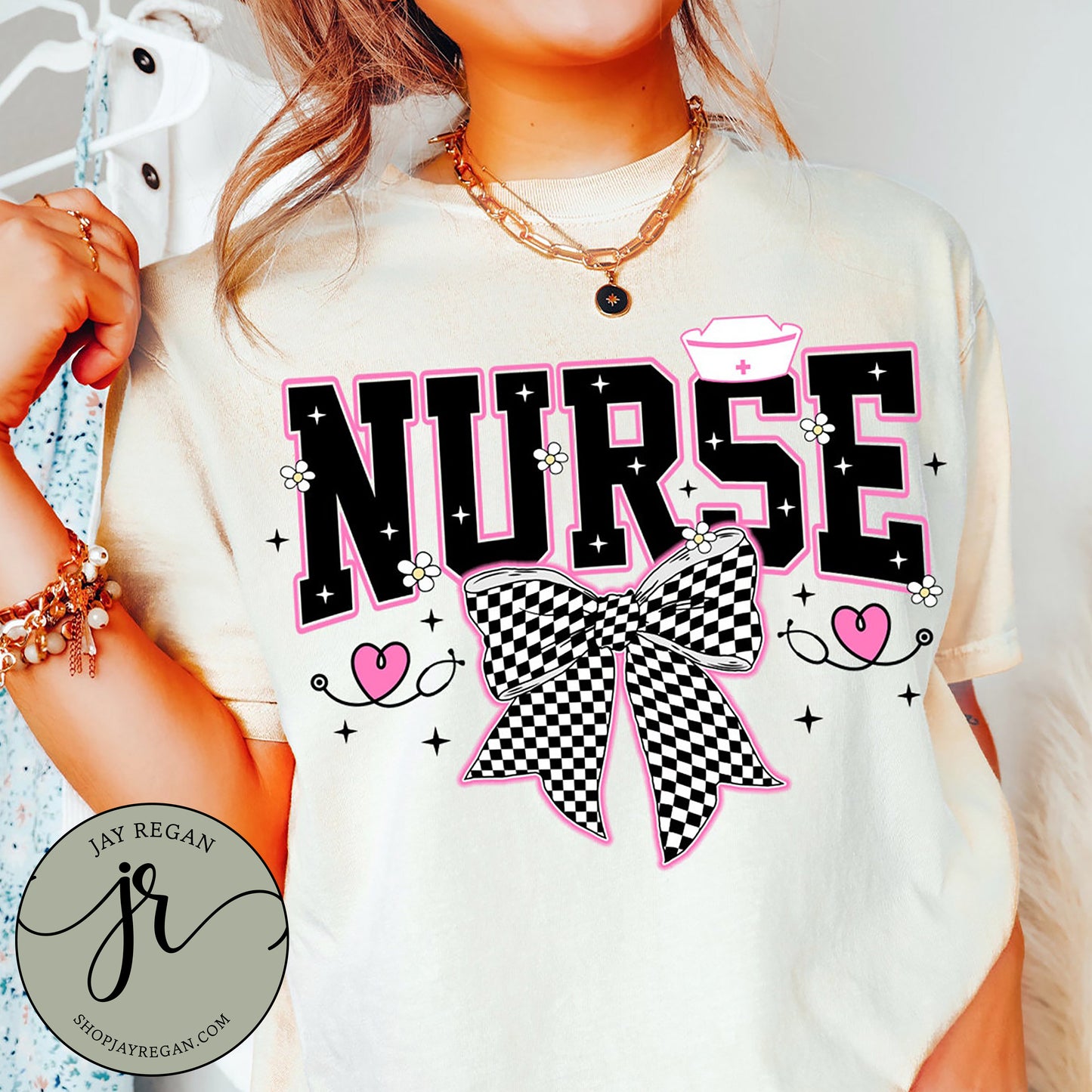 Retro Nurse Bow