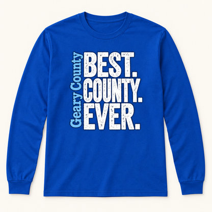 Geary County Best County Ever Long Sleeve — Royal