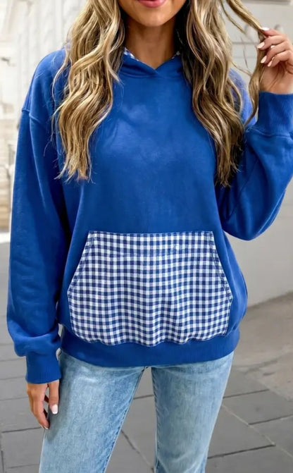 PREORDER Gingham Pocket Hoodie