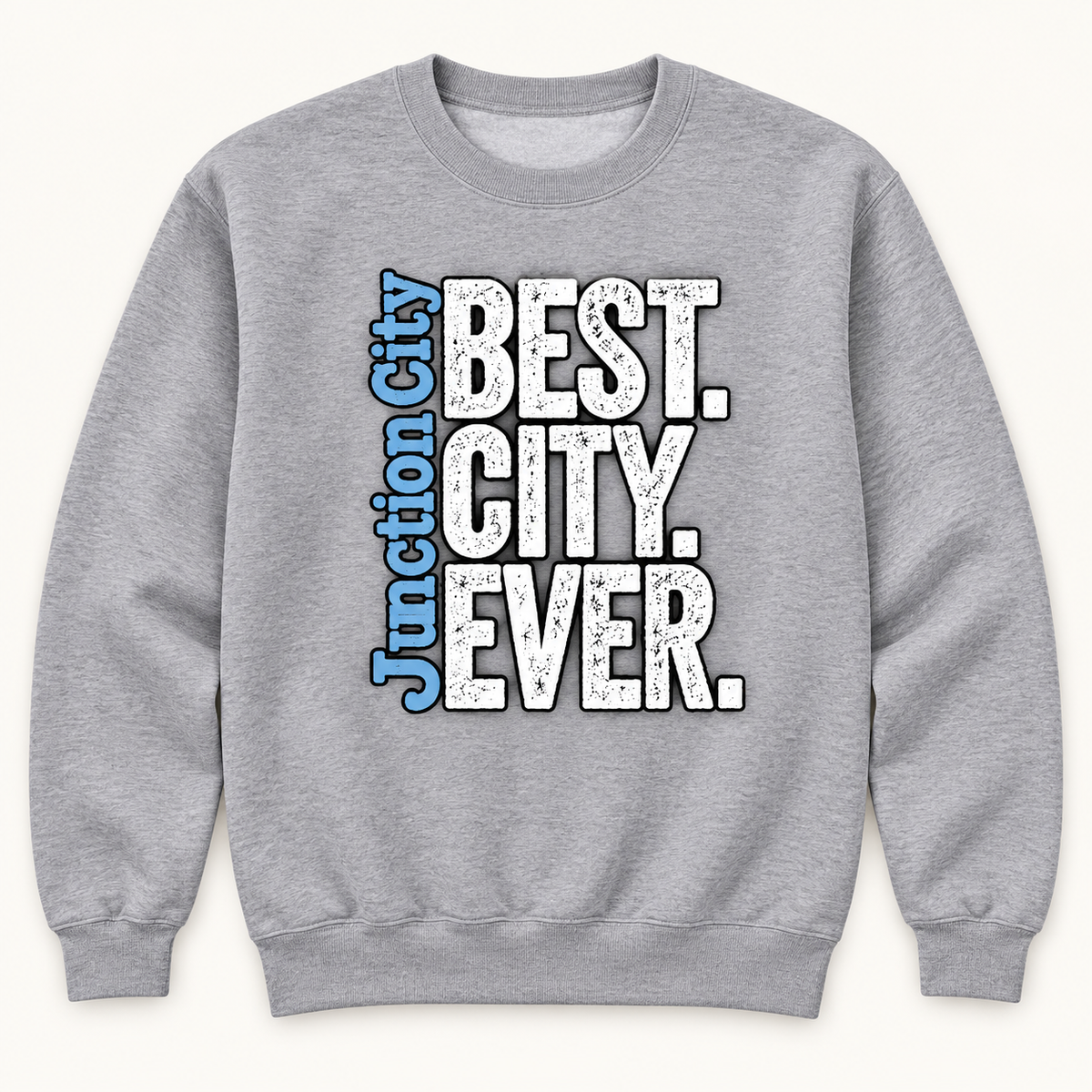 Junction City Best City Ever Crewneck — Sport Grey