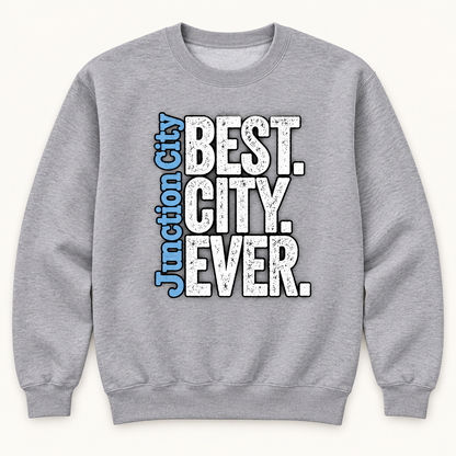 Junction City Best City Ever Crewneck — Sport Grey