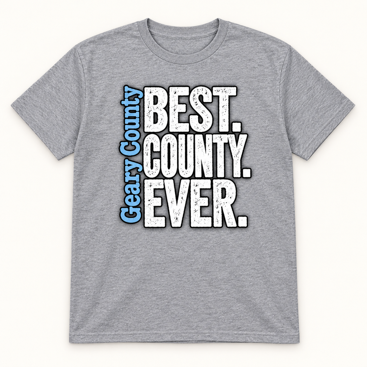 Geary County Best County Ever T-Shirt — Sport Grey
