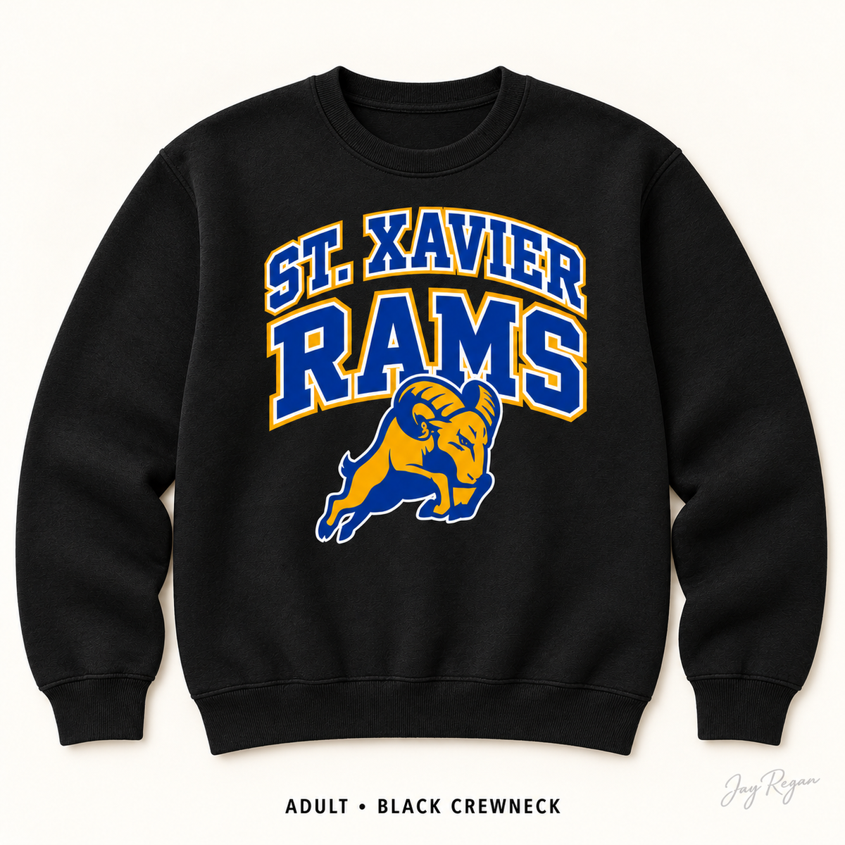 Classic Arch Crewneck — Adult Black
