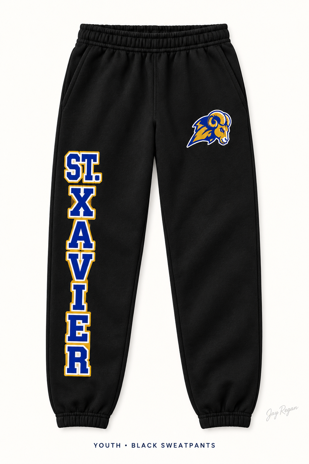 St. Xavier Varsity Leg Sweatpants — Youth Black
