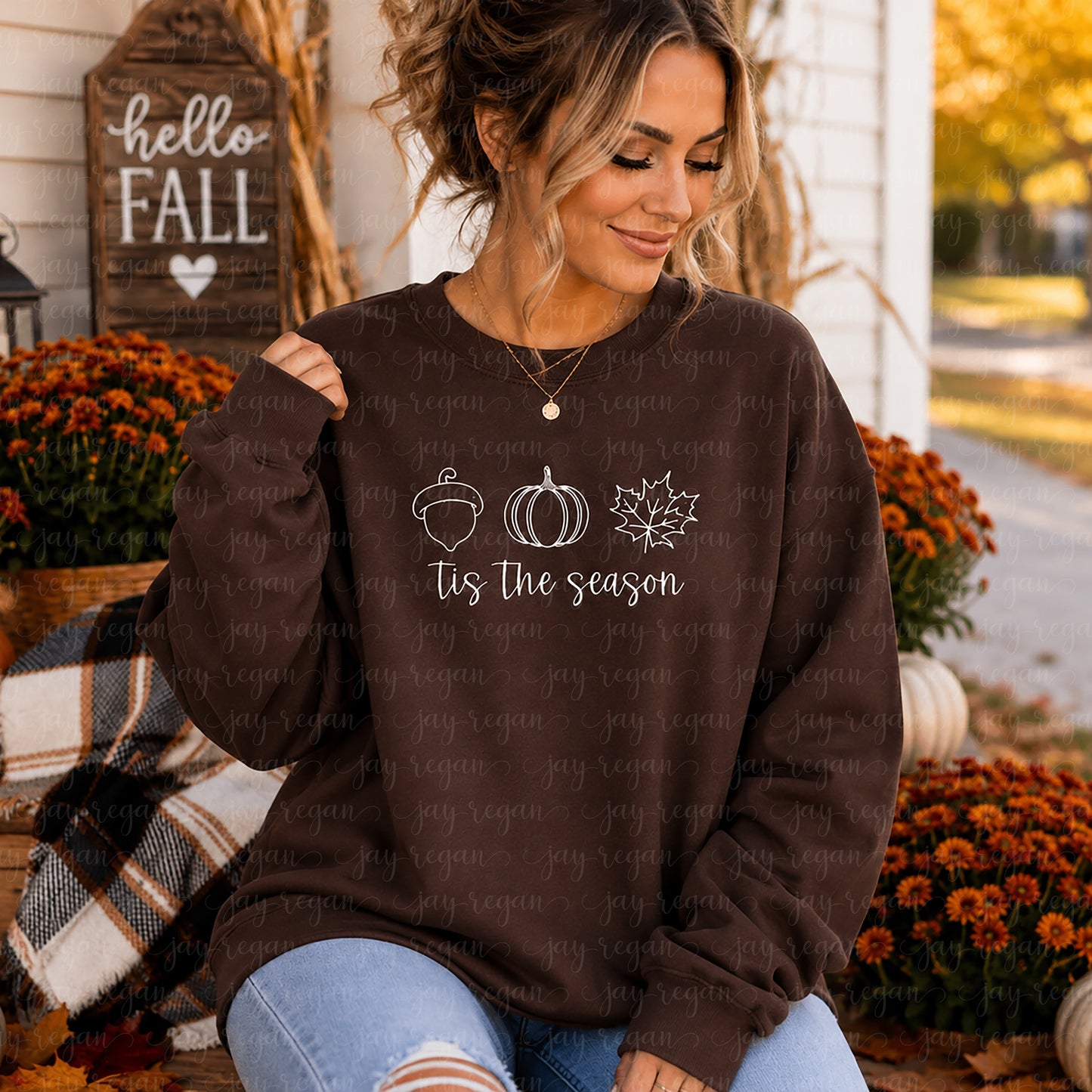 ’Tis the Season Embroidered Crewneck